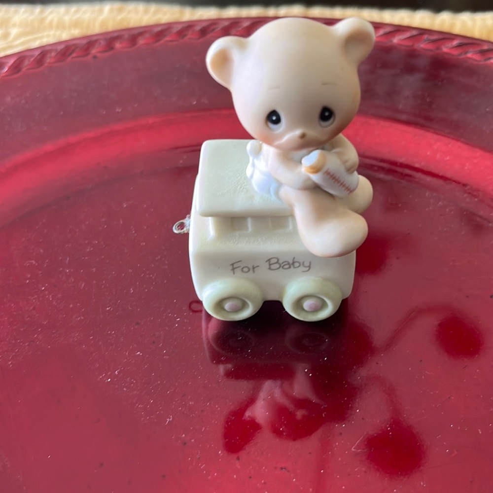 PRECIOUS MOMENTS Birthday Train Baby Bear